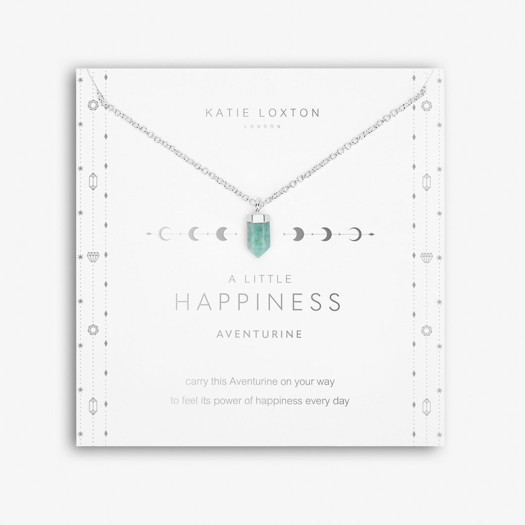 Affirmation Crystal A Little 'Happiness' Necklace - Aventurine