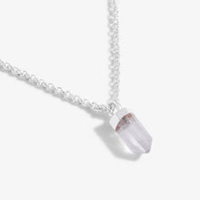 Load image into Gallery viewer, Affirmation Crystal A Little &#39;Intuition&#39; Necklace - Clear Quartz
