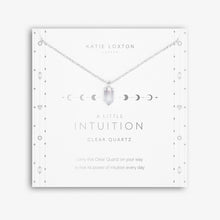 Load image into Gallery viewer, Affirmation Crystal A Little &#39;Intuition&#39; Necklace - Clear Quartz
