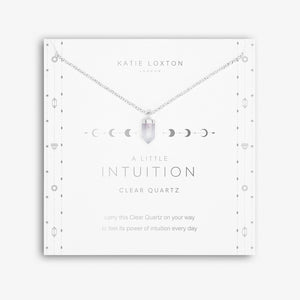 Affirmation Crystal A Little 'Intuition' Necklace - Clear Quartz