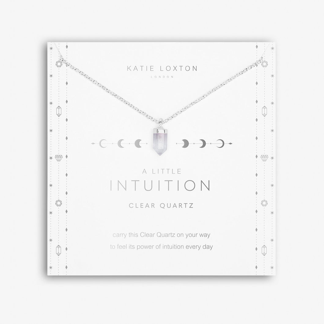 Affirmation Crystal A Little 'Intuition' Necklace - Clear Quartz