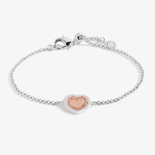 Sentiment Spinners - Love Rose Gold/ Silver Bracelet