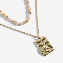 Load image into Gallery viewer, Summer Solstice - Pink Shell Gold Necklace
