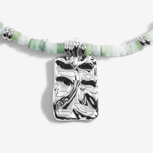 Load image into Gallery viewer, Summer Solstice - Green Shell Silver Bracelet

