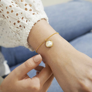 Summer Solstice - Coin Pearl Gold Bracelet