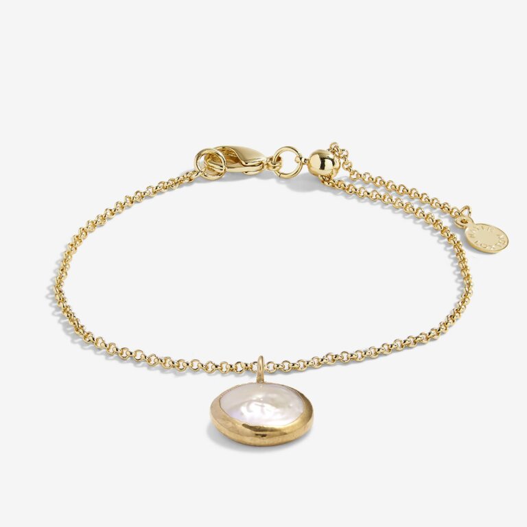 Summer Solstice - Coin Pearl Gold Bracelet