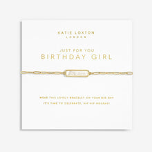 Load image into Gallery viewer, My Moments &#39;Just For You Birthday Girl&#39; Bracelet
