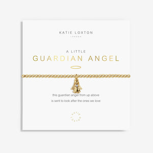 A Little Guardian Angel Bracelet - Gold