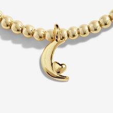Load image into Gallery viewer, A Little &#39;Love You To The Moon And Back&#39; Bracelet - Gold
