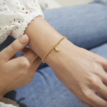Load image into Gallery viewer, A Little &#39;Love You To The Moon And Back&#39; Bracelet - Gold
