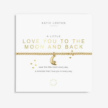 Load image into Gallery viewer, A Little &#39;Love You To The Moon And Back&#39; Bracelet - Gold
