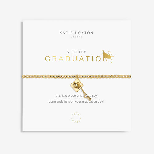 A Little Graduation Bracelet - Gold