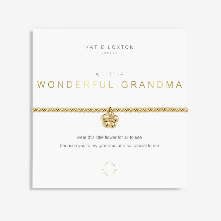 A Little 'Wonderful Grandma' Bracelet - Gold