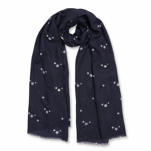 Wrapped Up in Love Boxed Scarf - One In A Million - Midnight Navy