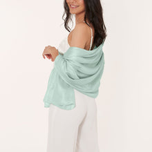 Load image into Gallery viewer, Wrapped Up in Love Boxed Silky Scarf - Mint
