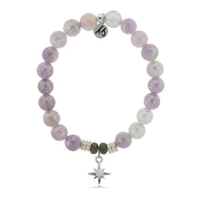Load image into Gallery viewer, Mauve Jade Stone Bracelet with It&#39;s Your Year Sterling Silver Charm
