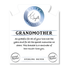 Load image into Gallery viewer, Moonstone Stone Bracelet with Grandmother Endless Love Sterling Silver Charm
