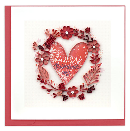 Quilled Happy Valentines Day Card