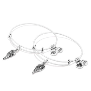 Alex and Ani Wings Set of 2 Charm Bangles