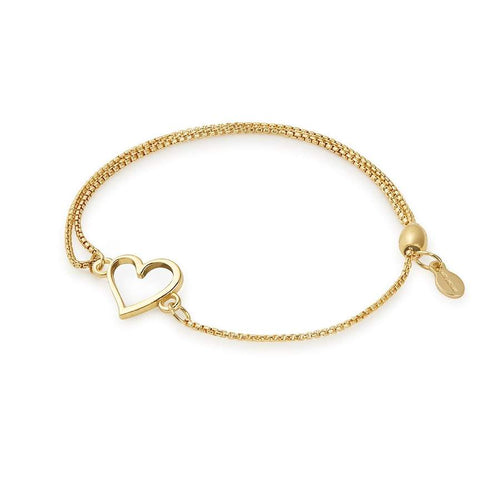 Alex and Ani Heart Pull Chain Bracelet