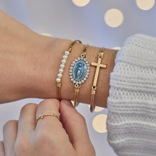 Load image into Gallery viewer, Cross Bangle Bracelet
