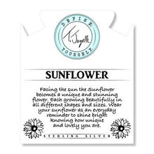 Load image into Gallery viewer, Storm Agate Stone Bracelet with Sunflower Sterling Silver Charm

