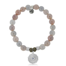 Load image into Gallery viewer, Sunstone Stone Bracelet with Healing Sterling Silver Charm

