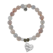 Load image into Gallery viewer, Sunstone Stone Bracelet with Seas the Day Sterling Silver Charm
