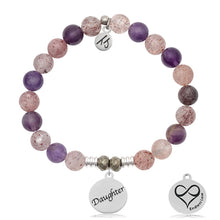 Load image into Gallery viewer, Super Seven Stone Bracelet with Daughter Endless Love Sterling Silver Charm
