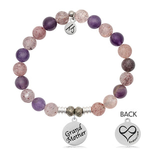 Super Seven Stone Bracelet with Grandmother Endless Love Sterling Silver Charm