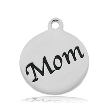 Load image into Gallery viewer, Super Seven Stone Bracelet with Mom Endless Love Sterling Silver Charm
