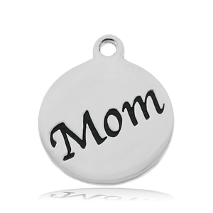 Super Seven Stone Bracelet with Mom Endless Love Sterling Silver Charm