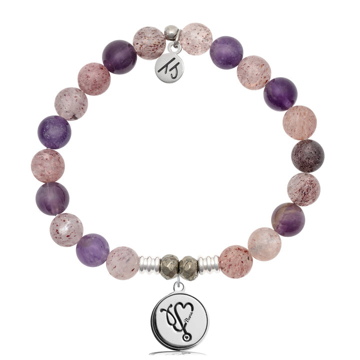 Super Seven Stone Bracelet with Nurse Sterling Silver Charm