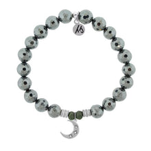 Load image into Gallery viewer, Terahertz Stone Bracelet with Friendship Stars Sterling Silver Charm

