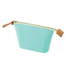 Lihit Lab Bloomin Soft Silicone Zippered Pouch Small - Mint Green