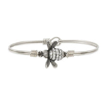 Load image into Gallery viewer, Queen Bee Crystal Bangle Bracelet
