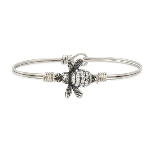 Queen Bee Crystal Bangle Bracelet
