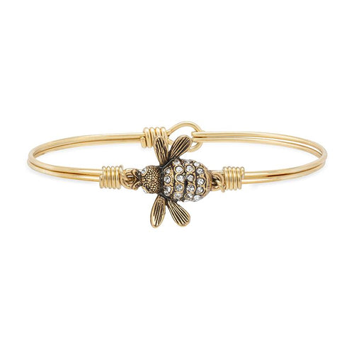 Queen Bee Crystal Bangle Bracelet