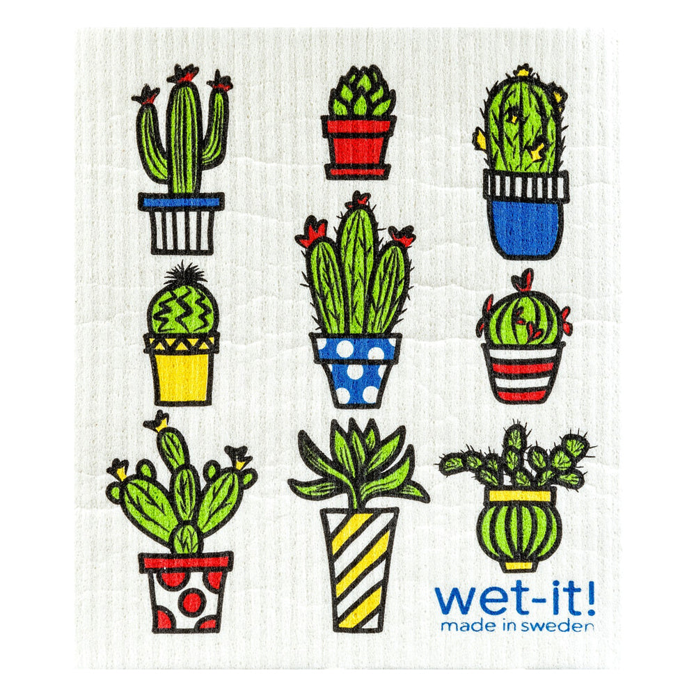 Cactus Pots - Swedish Dish Cloth