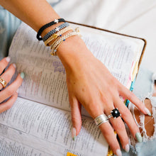 Load image into Gallery viewer, Family Virtues Wonderfully Made Purpose Bracelet - Silver Cross

