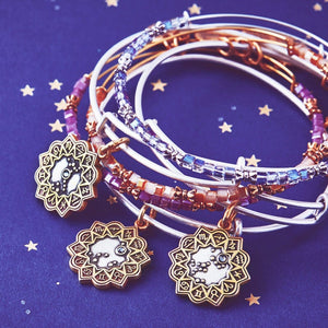 Alex and Ani Cancer Two Tone Charm Bangle